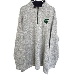 Michigan State 1/4 Zip Sweater